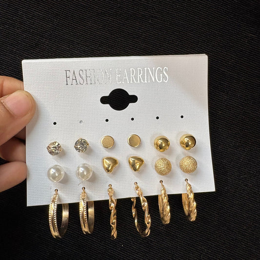 9 earring combo