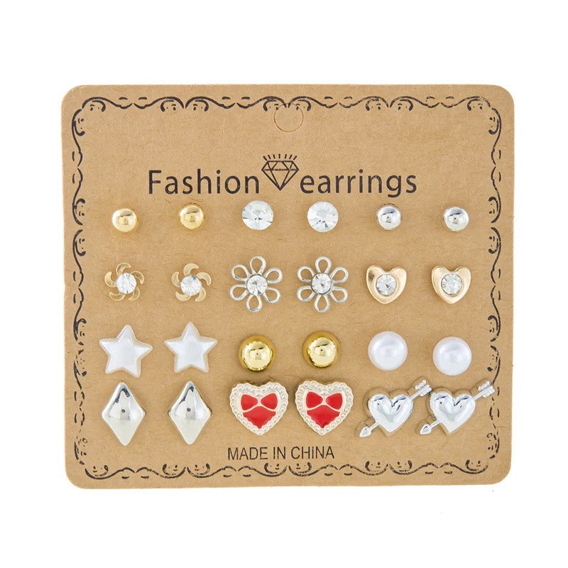 12 earring combo