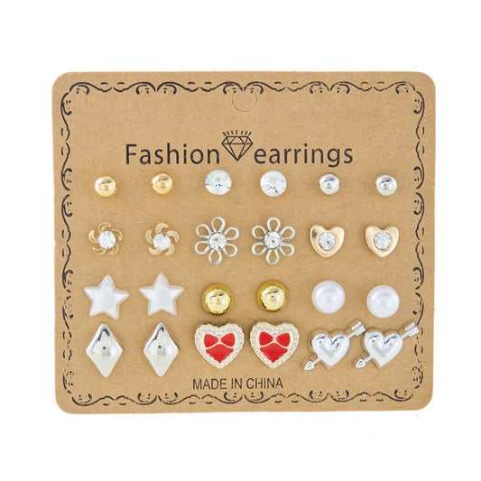 12 earring combo