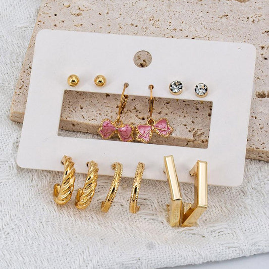 6 earring combo set