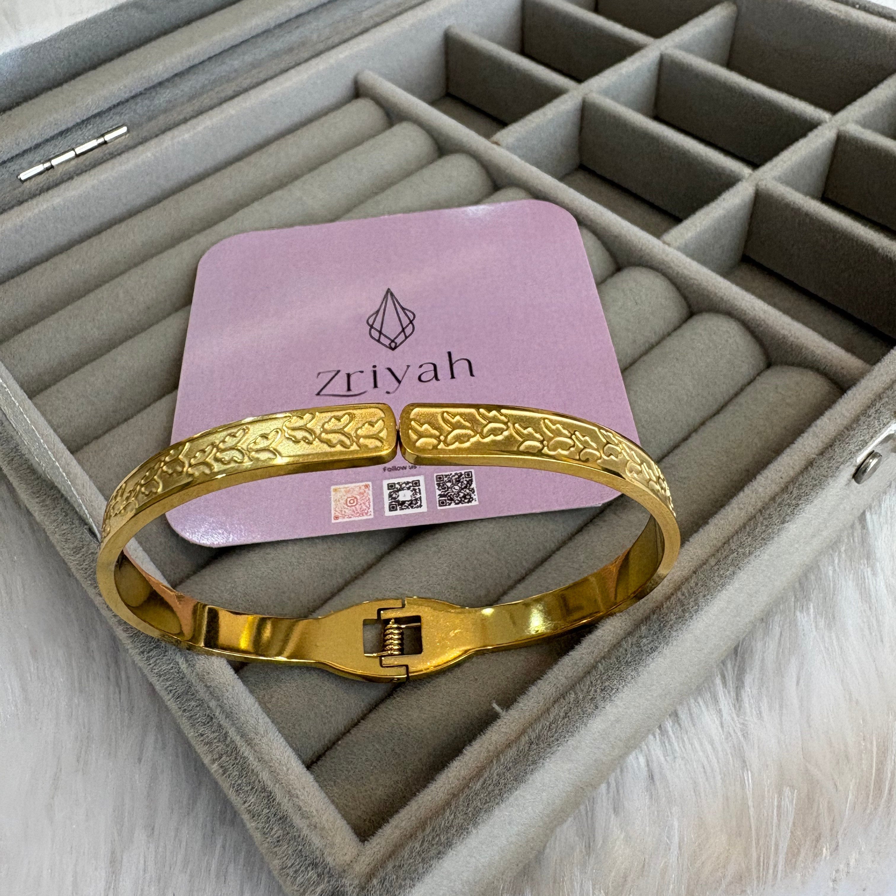 elgant Anti-Tarnish Gold Kada Bracelet