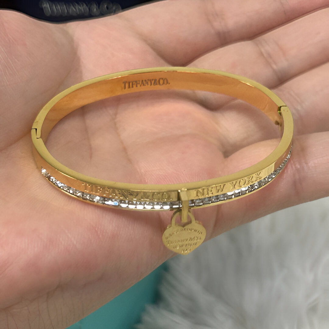 Tiffany-Inspired Gold Plated Anti-Tarnish Kada